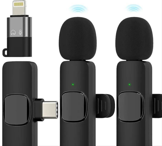 Wireless Dual Mic With iPhone supported